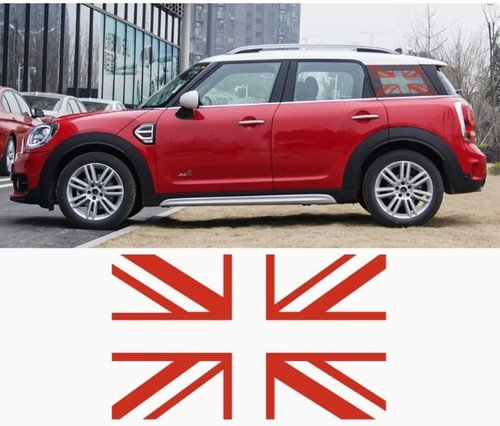 Rear Side Window Sunscreen Sticker Decal For Mini Cooper all model~ Union Jack - Picture 13 of 45