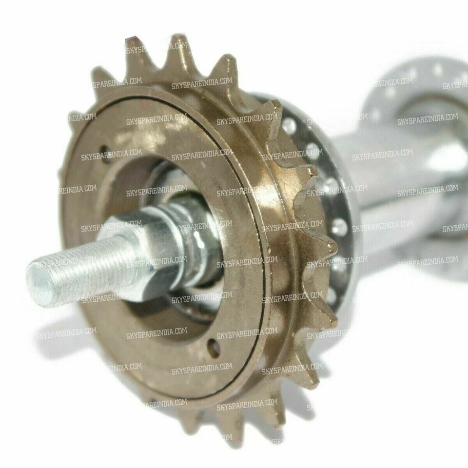 Vintage Bicycle Bike Front & Rear Wheel Hub With Free Wheel & Axle - Image 4 of 4