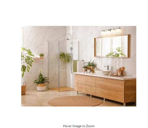 Astor 29 in. 4-Light Brushed Nickel Vanity-Light w/ Etched Opal Glass Shades 28B - Picture 5 of 6