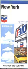 1972 Chevron New York Vintage Road Map