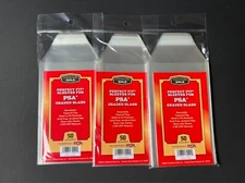 (3) 50 CT Pack Lot CARDBOARD GOLD SLEEVES PSA GRADED SLABS 2 MIL FREE SHIPPING!