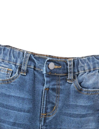 VogueNotion Apparel Boys Denim Jeans, Medium Stretch, Elastic Waist Line. - Picture 5 of 31