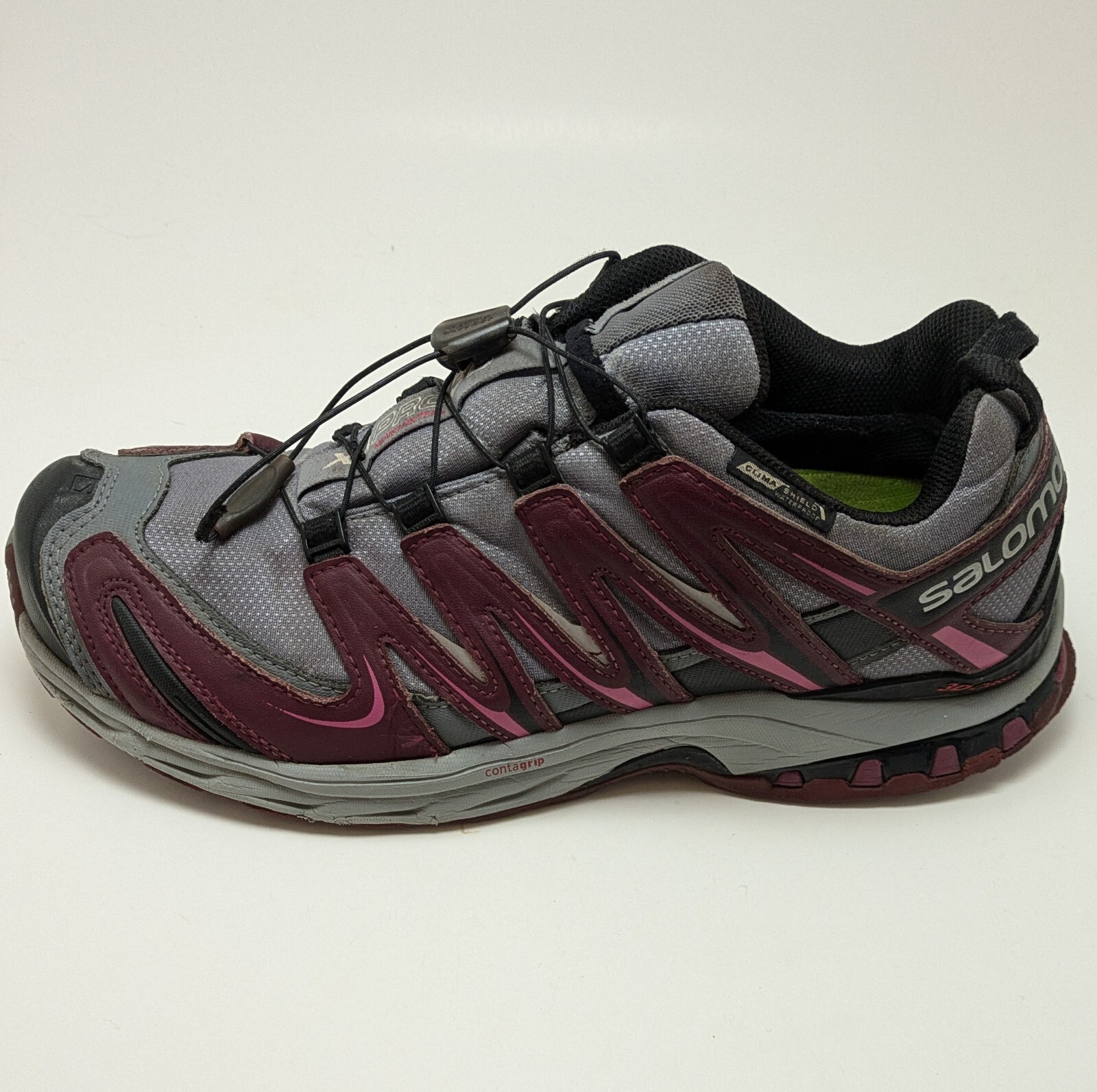 Scarpe sneakers donna Salomon XA Pro 3D grigio bordeaux 2016 379275 taglia 10 5