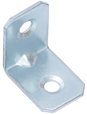 10 x Winkel 25 x25x18x1,5mm mit Sicke  Möbelwinkel Stuhlwinkel Holzverbinder