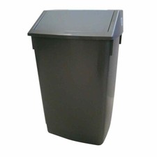 Addis 54Ltr Plastic Swing Top Litter Bin Waste Rubbish Refuse Colours Kitchen 