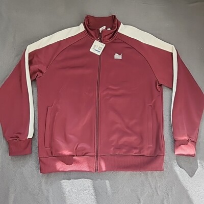 Puma TMC Nipsey Hussle T7 Full Zip Track Jacket Burgundy 534808 O5 Sz XL $90