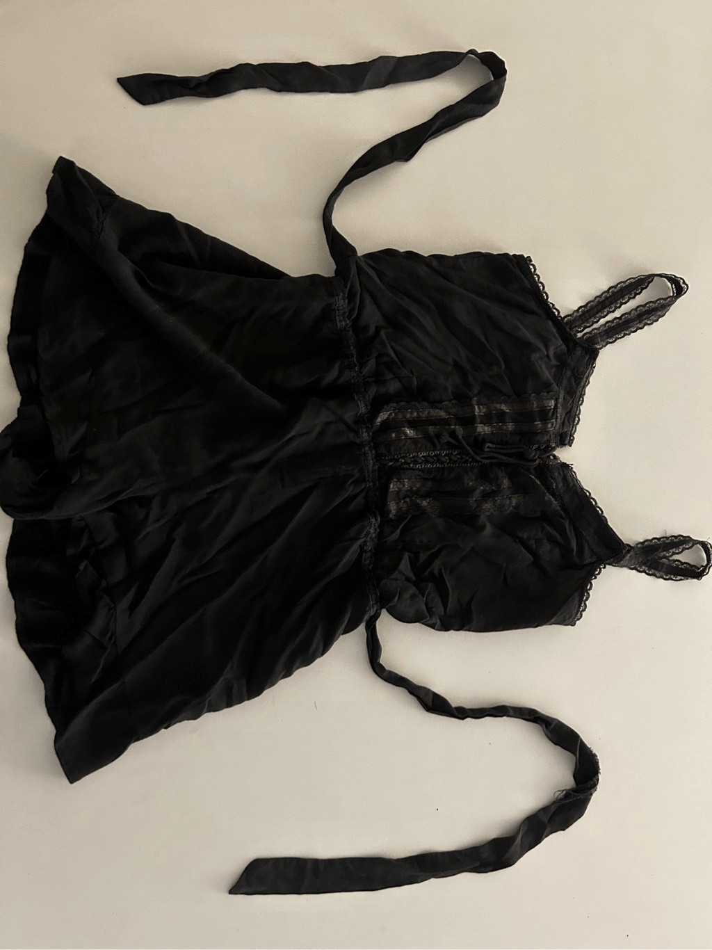 Wildfox Intimate Solid Black Sleeveless Lace Trim… - image 12