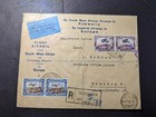 1932 Registered South West Africa Airmail Cover Windhoek to Hamburg Germany — photo 1