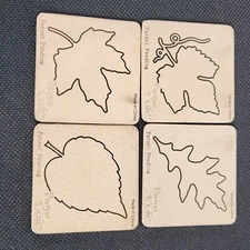 CUTTLEBUG Provo Craft Metal Embossing Dies 4 pc SLIDERS-Tree Leaves-AUTUMN FALL