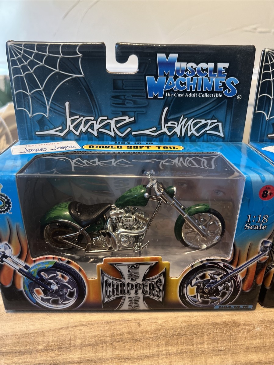 ウエストコースト・チョッパーズ 1/18 モデル - エル・ディアブロII WEST COAST CHOPPERS JESSE JAMES EL DIABLO II 1/18 1:18 BIKE