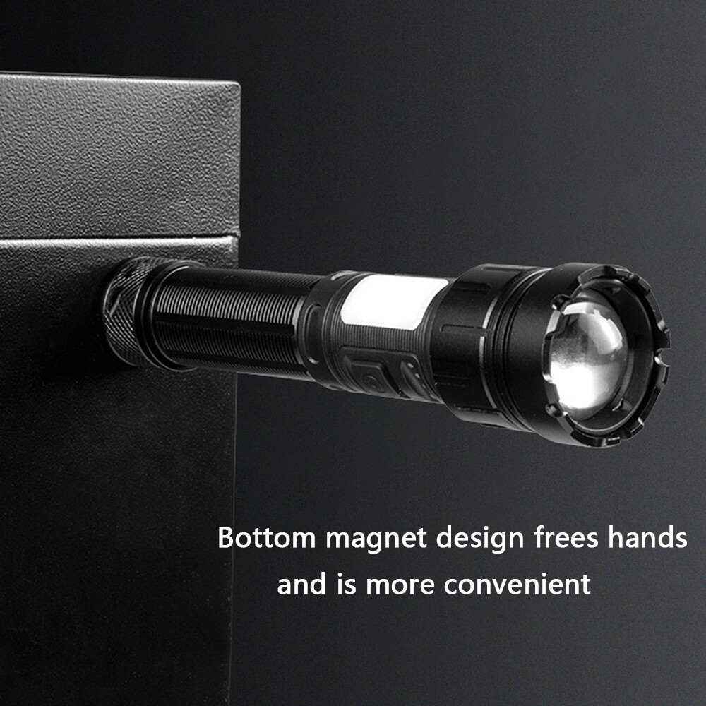 Super-Bright 1000000LM LED Tactical Flashlight Torch Zoomable Rechargeable Lamps - Picture 6 of 15