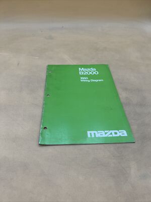 1980 MAZDA B2000 ELECTRICAL WIRING DIAGRAM MAINTENANCE GUIDE MANUAL BOOK