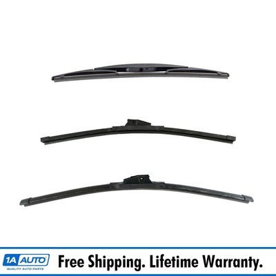 Trico Ice & Exact Fit Windshield Wiper Blade Front & Rear 3pc Set