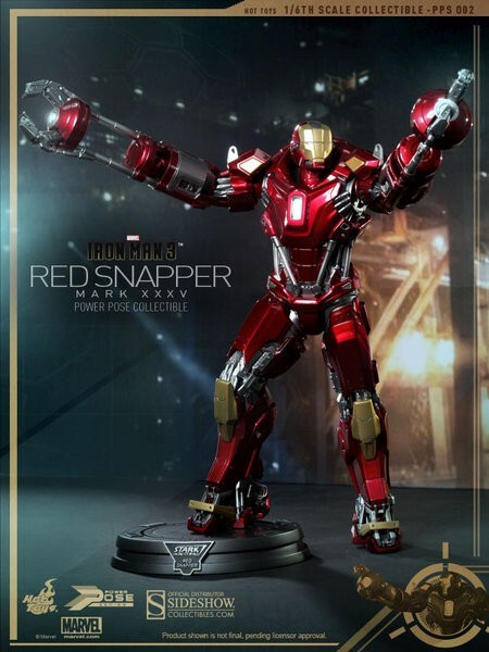 Figurine Iron Man Mark 35 Red Snapper Hot Toys PPS002 échelle 1/6