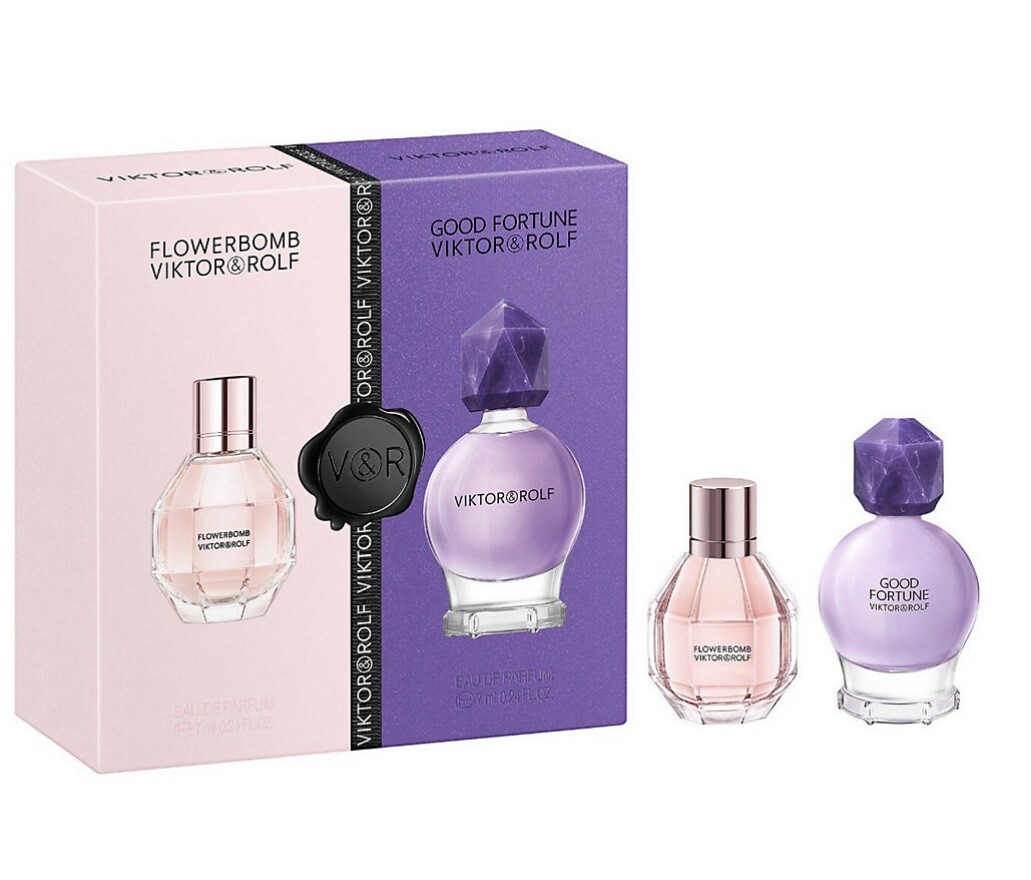 Viktor & Rolf Good Fortune & Flowerbomb EDP MINI GIFT SET.24 oz 