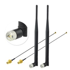 2-Pack 868MHz 915MHz ZigBee Smart Home 3dBi SMA Antenna,15cm U.FL Cable