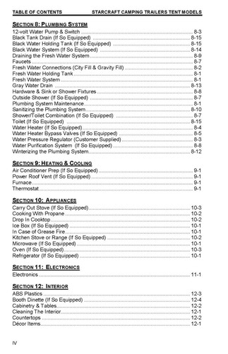 Starcraft 2016 Comet Starflyer Camping Trailer Manual Instructions User Guide - Picture 4 of 5