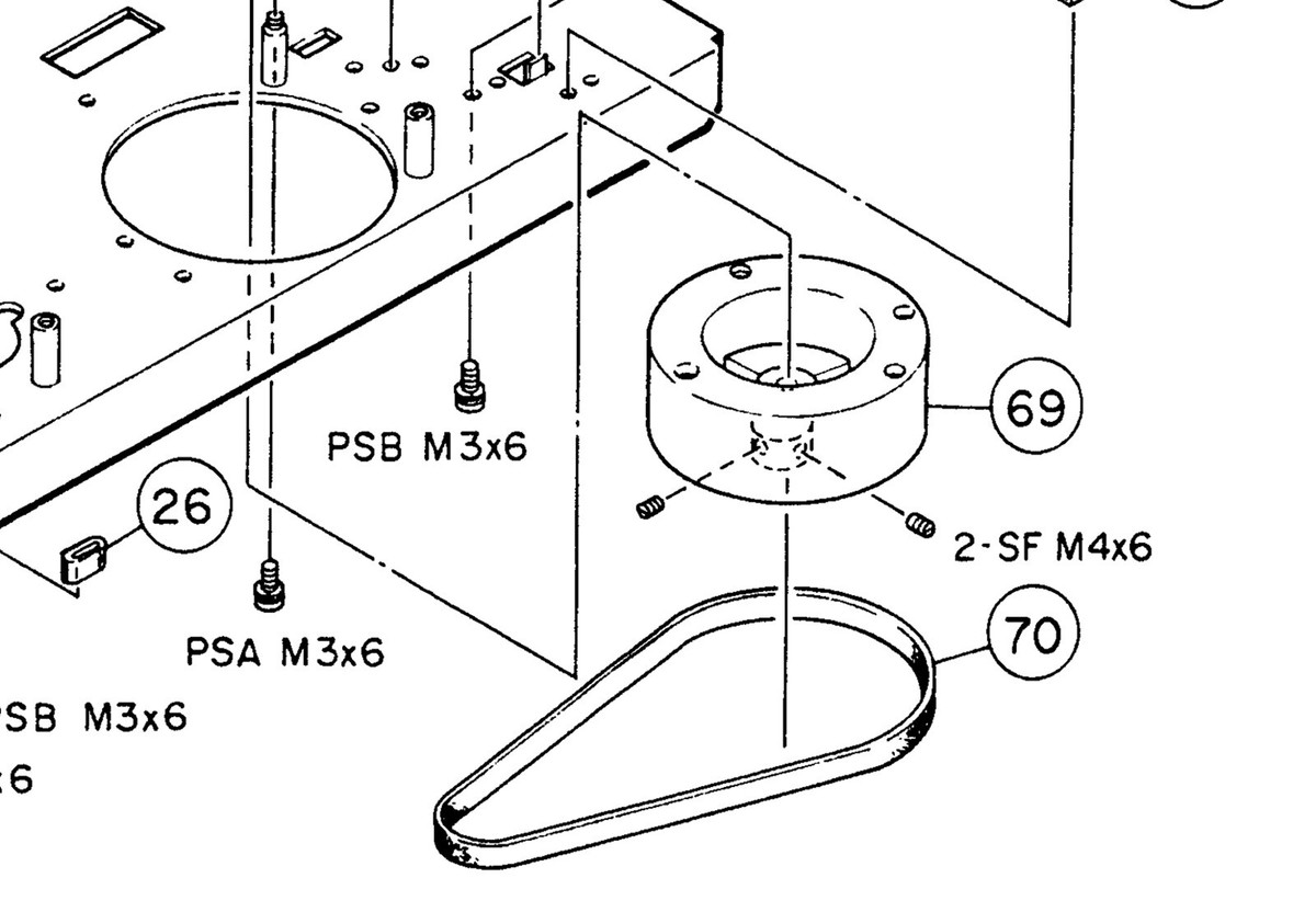 Cinghia Di Ricambio Capstan Per TEAC A-3440, A-6300, A-6700 – Nuova – Made In USA