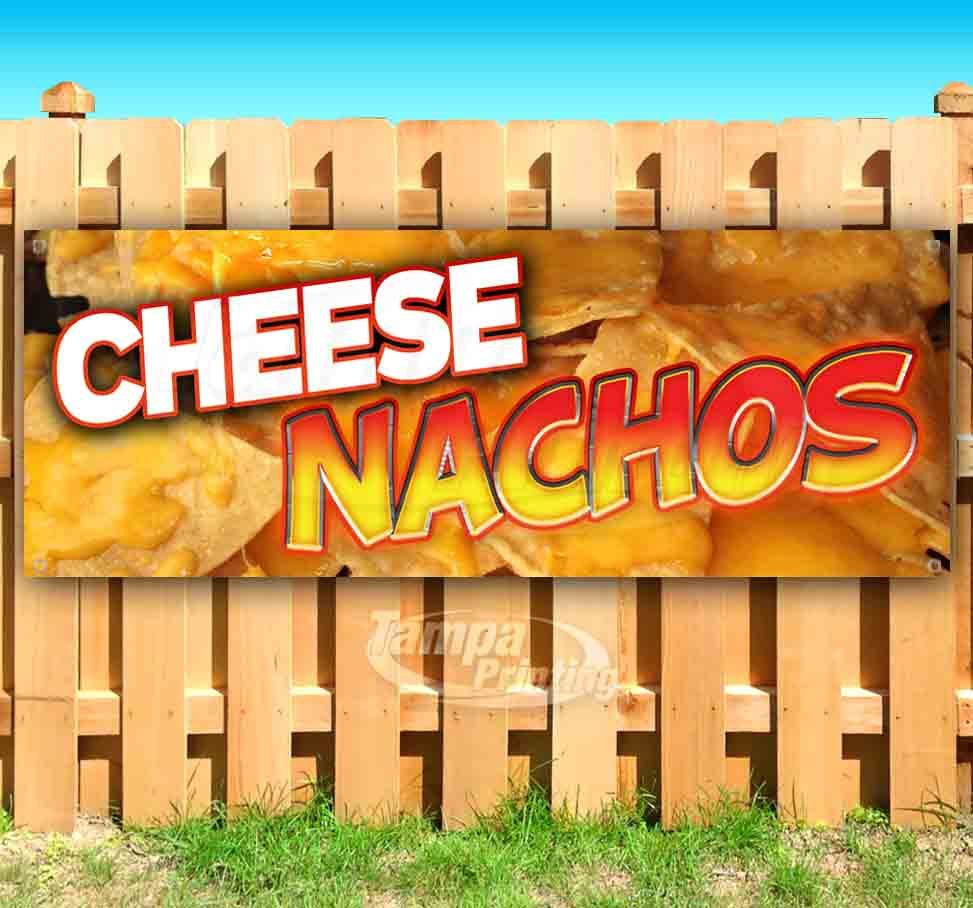 QUESO NACHOS COMIDA Publicidad Vinilo Bandera Letrero Bandera Muchos Tamaños FIESTAS PICANTES