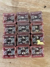 50A 32V AMP J Case Female Plug in Blade Cartridge PAL Fuse Fuses 4 Pcs