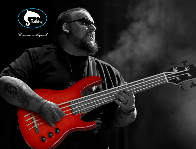 Batking Ukulele Electric Bass Uke Aquila String F/Italy EADG Rosewood Fretboard - Image 4 of 4