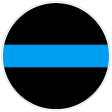 Police Law Enforcement Thin Blue Line Bumper Sticker Military Vinyl Decal 5"