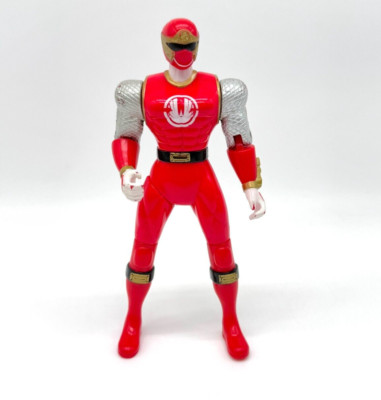 Power Rangers Ninja Storm Red Wind 2003 Bandai Action Figure 6'' Works