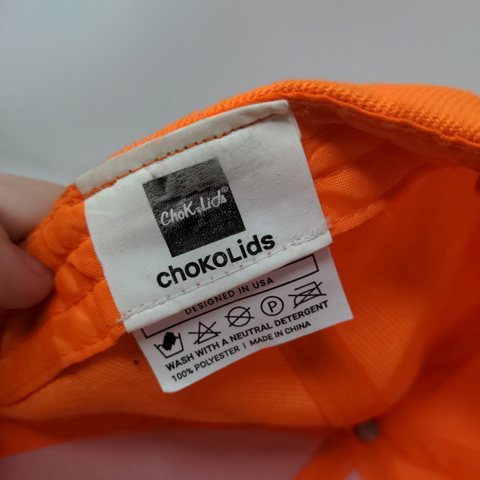 choKoLids Strapback Hat Orange OSFA Adjustable 6 … - image 9