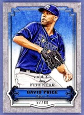 2012 Topps Five Star #36 David Price 57/80