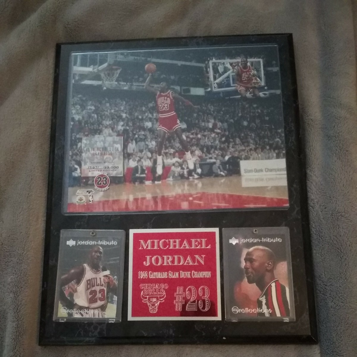 Michael Jordan 1988 Slam Dunk Champion Photo File Limited Edition