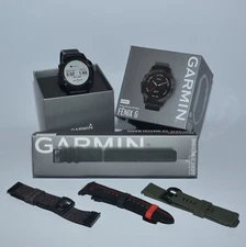 Garmin Fenix® 6 Pro and Sapphire Carbon Grey Sportwatch + 4 straps FREE SHIPPING
