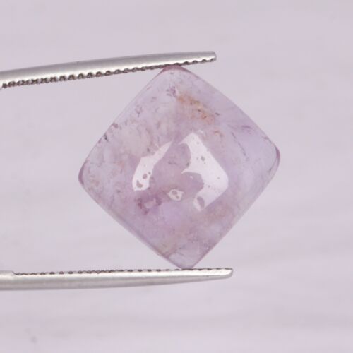 Beautiful 12.70 ct Square Violet Amethyst For Making Engagement Ring And Pendant - Imagen 1 de 4