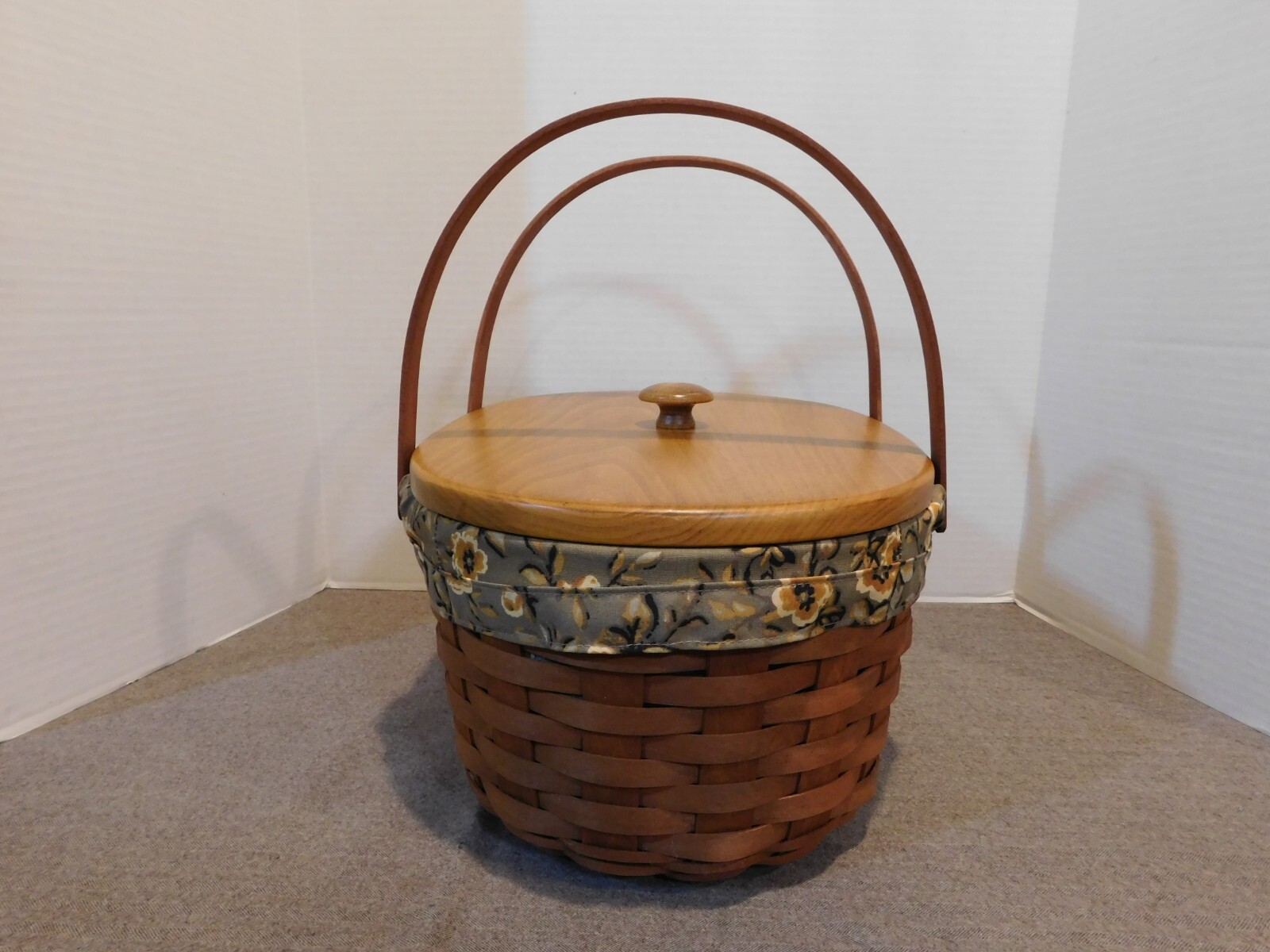 Longaberger 2008 Oval Market Basket Lid, Protector and Liner eBay