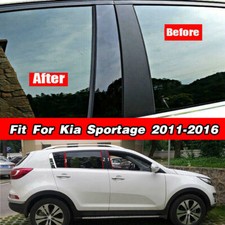 6x Window Pillar Posts Door Trim Fit Kia Sportage 2011 2012 2013 2014 2015 2016 6x Window Pillar Posts Door Trim Fit Kia Sportage 2011 2012 2013 2014 2015 2016