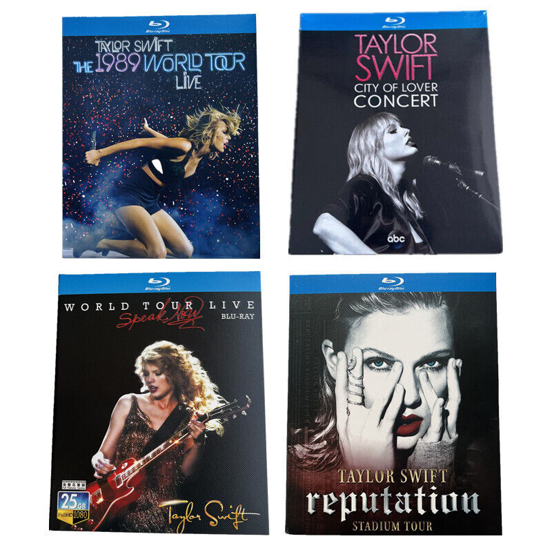 Taylor Swift Classic Music Concert Series 4 Set Combination Tour Live Blu-ray BD