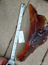 Glass Rock dark Amber OrangeFountains Landscape Decoration Garden Yard 780 Gr