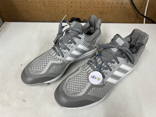 Adidas Ultra Boost DNA 5.0 Men's Size 12 Metal Baseball Cleats Gray ID9602 New - Picture 2 of 5