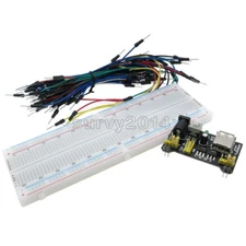 New MB-102 Solderless Breadboard Protoboard 830 Tie Points 2 buses Test Circuit