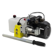 Flowfit 24VDC Double Acting Hydraulic Power pack with Tank&Back Up Hand Pump 2KW