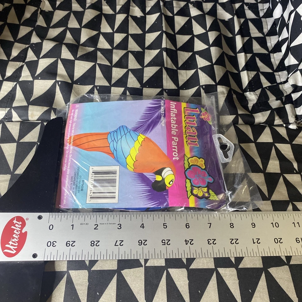 DECORACIÓN DE LORO INFLABLE Piratas Luau Decoración de Fiesta Nuevo de Lote Antiguo Nuevo Foto 4 de 4