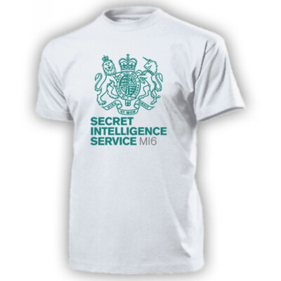 MI6 Secret Intelligence Service Wappen Logo Abzeichen England - T Shirt #17093