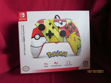 Nintendo Switch Enhanced Wired Controller Pokemon Pikachu Pop Art PowerA