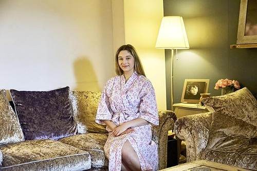 Women's Dressing Gown, Soft Poly Cotton Robe Loungewear and Sleepwear - Picture 8 of 18