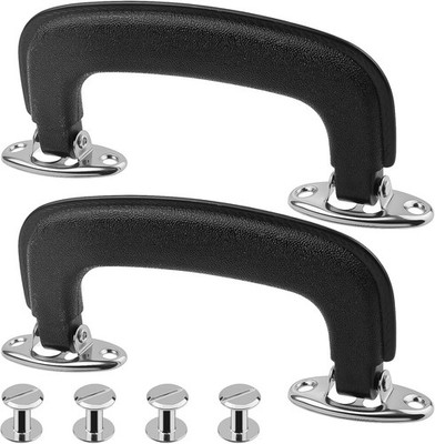 2 Set Guitar Case Handle Luggage Handles Replacement - Carry Black 