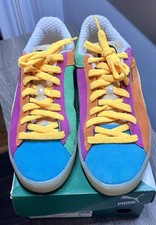 PUMA Men's Suede Classix Out Of Season Sz. 9 Blue-Puma-Black-Carrot EXCELLENT!