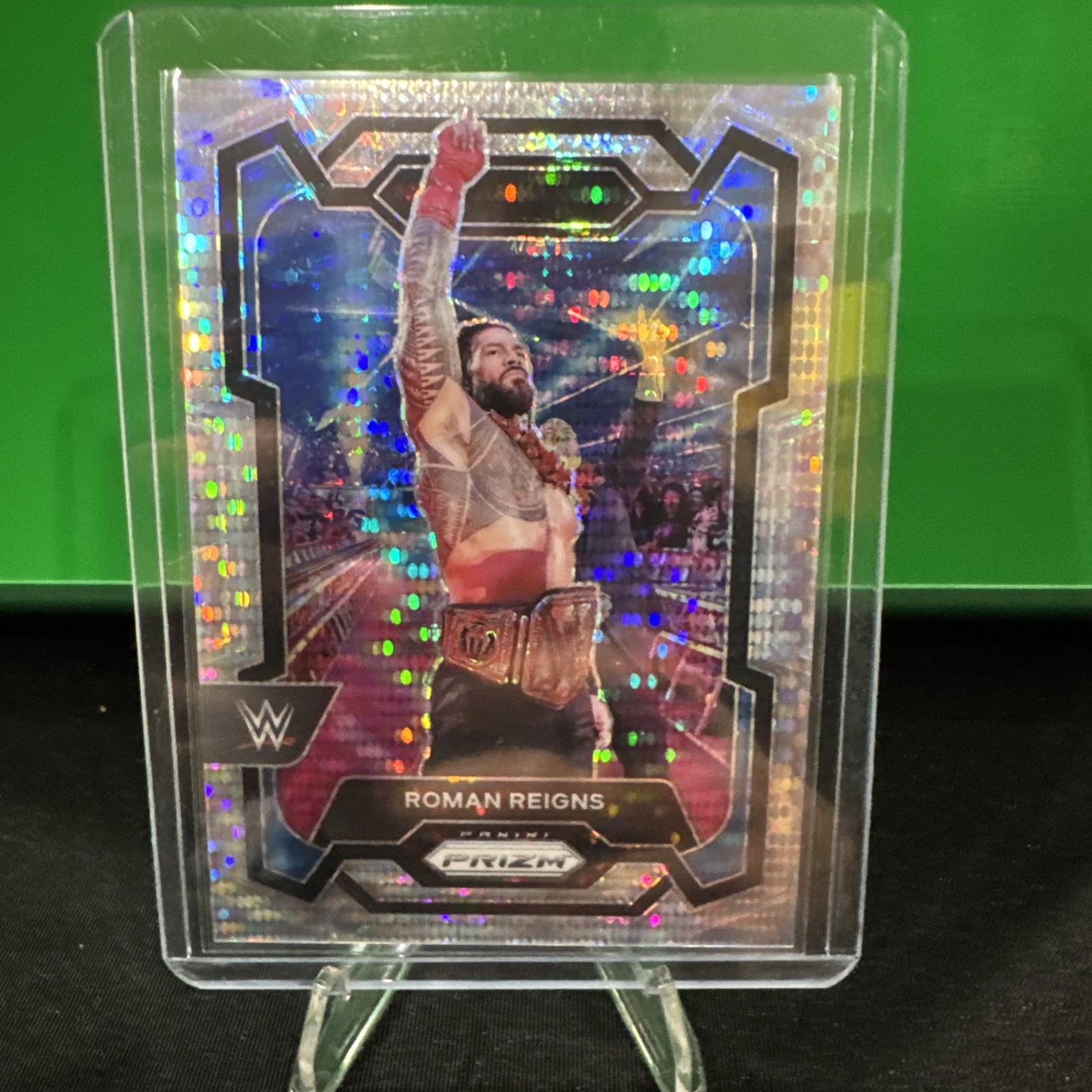 2024 Panini Prizm WWE Roman Reigns PULSAR PRIZM 201/499 #191