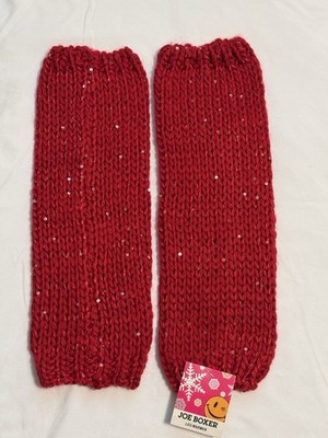 NWT Joe Boxer Red Leg Warmers 