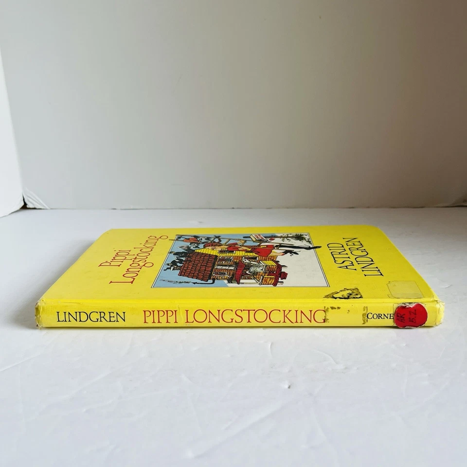 Vintage "Pippi Longstocking" Astrid Lindgren (1979) LARGE PRINT Hardcover Foto 3 de 4