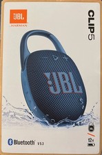 New In Box JBL Clip 5 Portable Bluetooth Waterproof Speaker with 12 Hour Battery