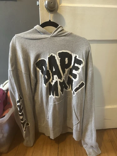 A BATHING APE (BAPE) Bapeman Felpa con Cappuccio Uomo Large